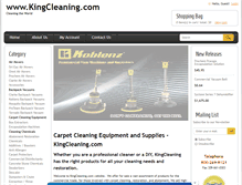 Tablet Screenshot of kingcleaning.com